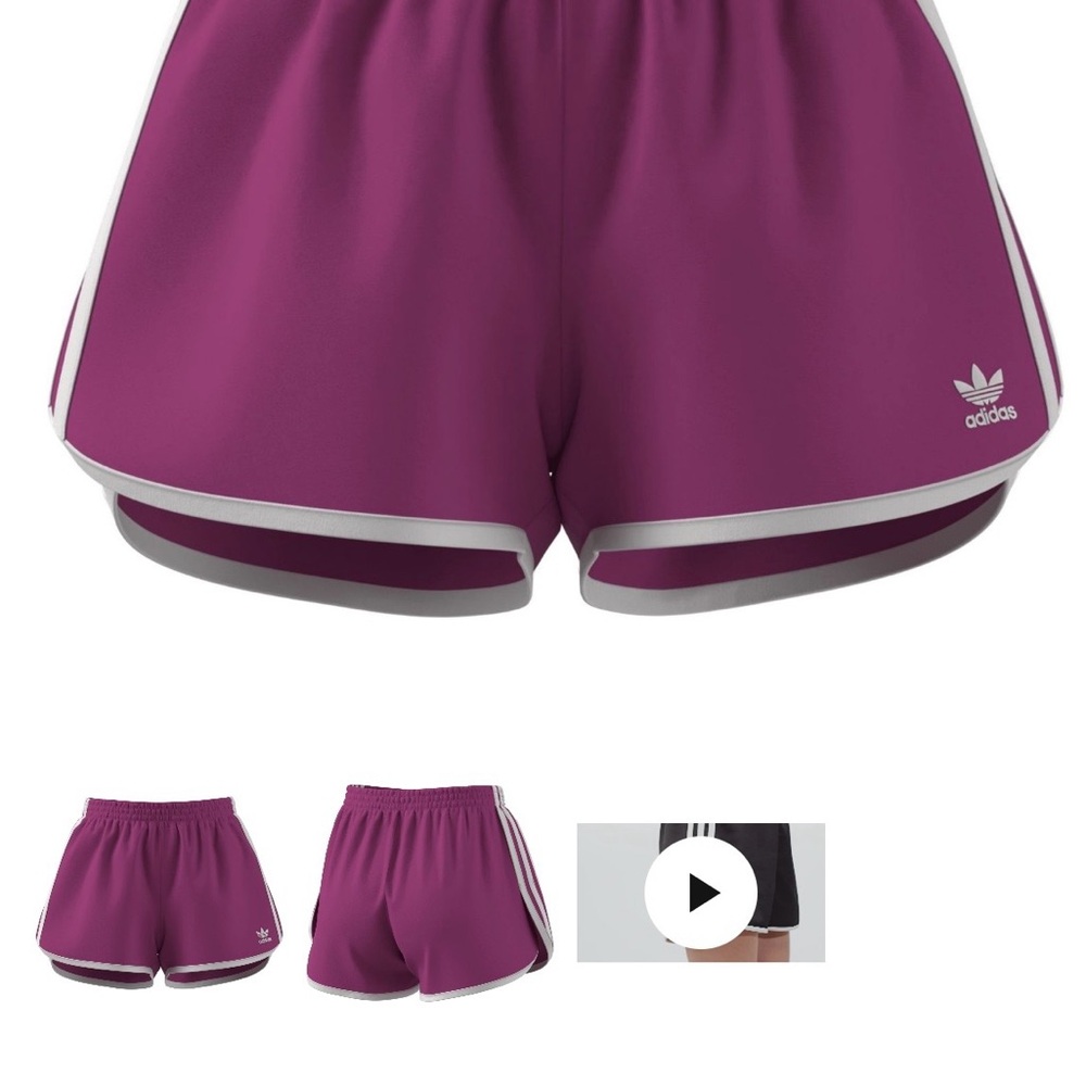 Adidas Women's Purple Athletic Shorts